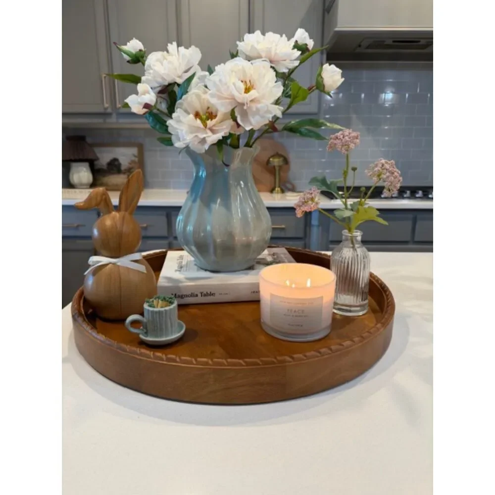 10” Decorative Ceramic Bunny Rabbit| Neutral Pottery Barn Style Spring Decor - Picture 10 of 10